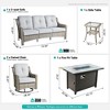 XIZZI OUTDOOR SWIVEL ROCKER SETS: 3-PC Rocker + Modular Sofa & Fire Pit Options - All-Weather Fabric, 8 Color Choices for Patio, Garden, Poolside - 2 of 4
