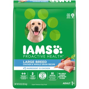 IAMS Proactive Health Chicken and Whole Grain Flavor Large Breed Adult Dry Dog Food - 1 of 4