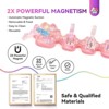 SAVILAND Pro Press-On Training System - 11 Stands w/40 Balls & Magnets Salon Kit .(Cranberry)​ (Cranberry) - 2 of 4
