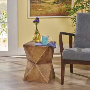 Sapphtopaz Outdoor End Table Modern Outdoor End Table Outdoor Side Table, Patio Table Small Table for Backyard, Balcony, Porch - 1 of 4