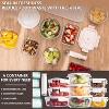 Glass Vacuum Sealable Container Set - 9 Pieces, 6 Sizes, Hand Pump, 10 Bags - 4 of 4