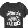 Women's - Star Wars - Property Of The Smuggler Han Solo Short Sleeve Graphic T-Shirt - 2 of 4