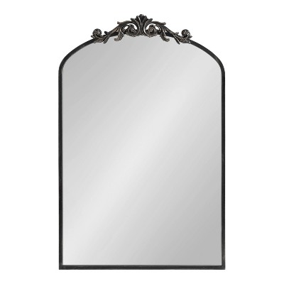 Arendahl Antique Black Baroque-Inspired Arch Wall Mirror