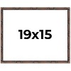 PosterPalooza | 19x15 Thin Bamboo Picture Frame, UV Acrylic, 2 Finishes - Gold and Brown - 2 of 4