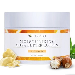 Tree To Tub Shea Body Butter for Dry, Extremely Dry, Sensitive Skin - Moisturizing Body Cream for Women & Men, Hydrating Body Lotion Moisturizer - 1 of 4