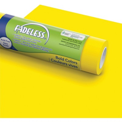Fadeless Paper Roll, Canary, 48 Inches x 50 Feet