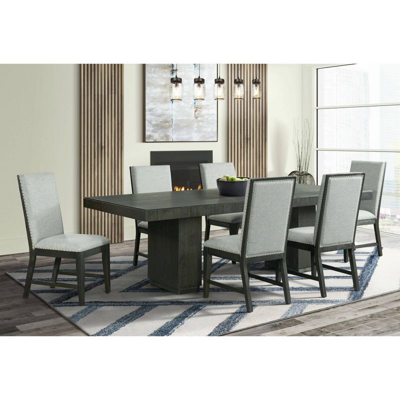 Holden Rectangular Standard Height Dining Table Top Black - Picket House Furnishings, 5 of 10
