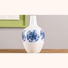 White and Blue Ceramic Vase 11 Inch Modern Decorative Vase for Tabletop Displays By Melrose - 3 of 3