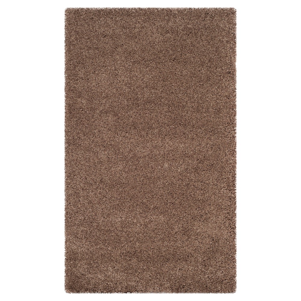 Taupe Solid Loomed Accent Rug - (3'x5') - Safavieh