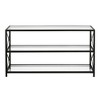 48" Modern X-Sided Black and Bronze Metal TV Stand - Henn&Hart - 3 of 4