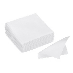 Unique Bargains Reusable Double-Sided Microfiber Jewelry Polishing Cloth 50 Pcs - 1 of 4