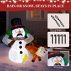 3.5FT Christmas Inflatable Decoration, Inflatable Snowman and Naughty Reindeer Blow Up Yard Decorations for Holiday Party Yard Lawn Garden - 4 of 4