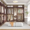 Besiost 70-In Bamboo Garment Rack with 5 Hanging Rods, Freestanding Closet System with Shelves - 2 of 4
