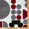 Disney Mickey Mouse Modern Geometric Spheres Gray Ivory Indoor Kids' Area Rug Runner - 2 of 4