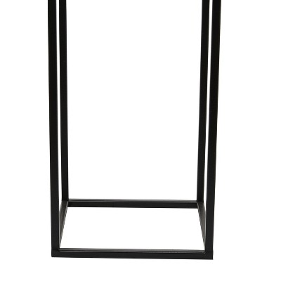 Light Gray Metal Square Planter Set with Stands