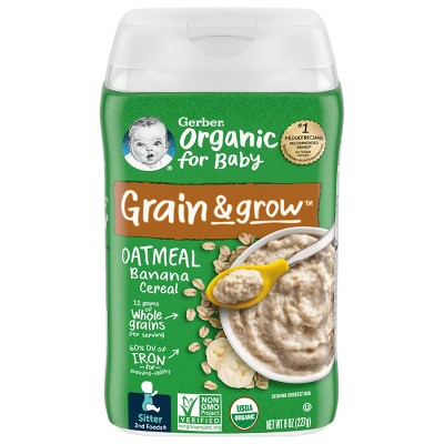 Gerber Organic Banana Baby Cereal - 8oz