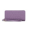 MKF Collection Eve Genuine Leather Crocodile-embossed Women’s Wristlet Wallet by Mia K - 2 of 4