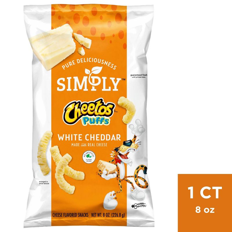 Simply Cheetos White Cheddar Puffs - 8oz, 1 of 9