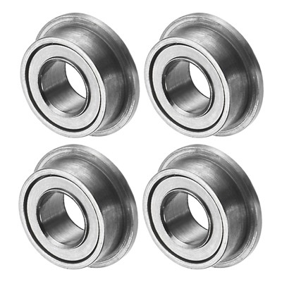 Unique Bargains Durable Chrome Steel Multipurpose Use Flanged Ball Bearing 4 3mm x 6mm x 2.5mm