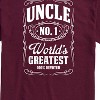 Men's - Instant Message - Uncle Worlds Greatest Short Sleeve Graphic T-Shirt - 2 of 4