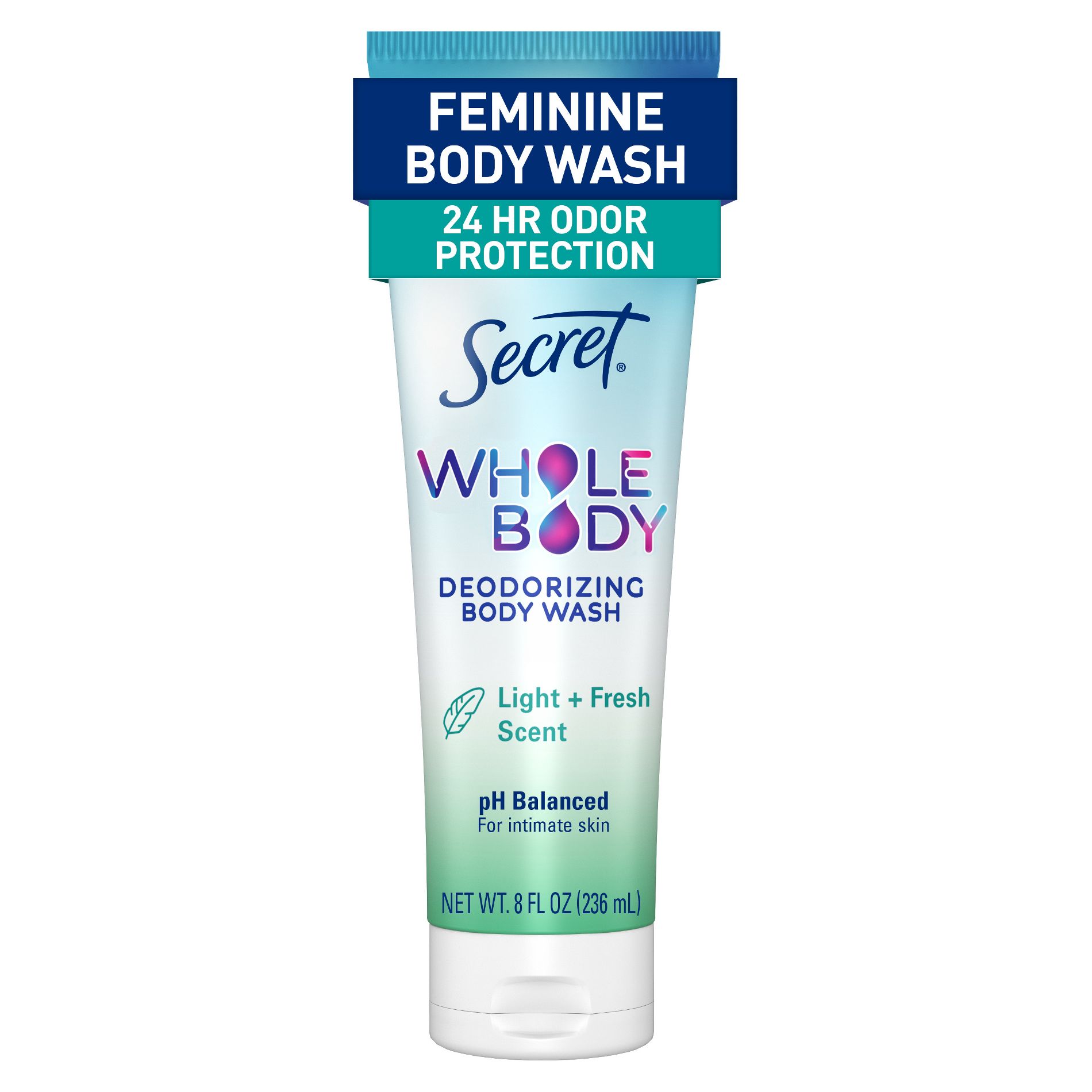 Secret Whole Body Deodorizing Feminine Body Wash - Light & Fresh - 8fl oz