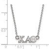 Black Bow Jewelry Sterling Silver Kappa Alpha Theta Greek Life Necklace 18 Inch - 3 of 4