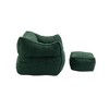 CAVINAS Bean Bag Chair for Adults and Kids, Durable Comfort Lounger High Back Bean Bag Chair Couch with Footstool, Indoor & Outdoor - 4 of 4