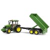 Bruder John Deere 5115M Tractor with Trailer - 4 of 4