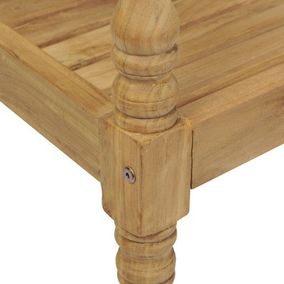Batavia 47.2" Brown Teak Outdoor Garden Bench