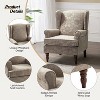 Set of 2 Umberto Traditional Accent Armchair with Turned Legs | ARTFUL LIVING DESIGN - 4 of 4