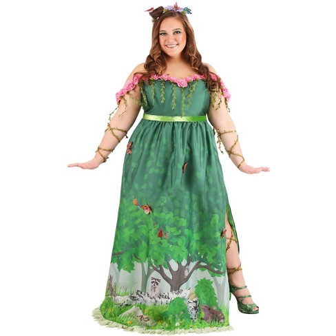 Halloweencostumes.com 1x Women Plus Size Mother Nature Costume For