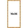 PosterPalooza | 16x36 Bamboo Picture Frame, UV Acrylic, 4 Finishes - Brown, Black, Gold, and Natural - 2 of 4