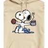 Men's - Peanuts - Donut Coffee Snoopy Graphic Fleece Pullover Hoodie - 2 of 4