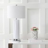 31.5" Ceramic Dallas Table Lamp (Includes LED Light Bulb) White/Chrome - JONATHAN Y: Modern Design, UL Listed, 30" Height - 3 of 4