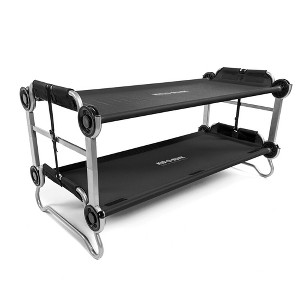 Disc-O-Bed Youth Double Cot Kid-O-Bunk, Modular for Bunk Beds, Dual Cots, or Bench with 2 Carry Bags - 1 of 4