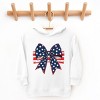 The Juniper Shop Coquette Patriotic Bow Toddler Hoodie - 2 of 4