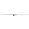 Black Bow Jewelry 0.95mm, 14k White Gold, Cable Rope Chain Necklace - image 4 of 4