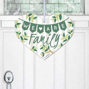 Big Dot of Happiness Family Tree Reunion - Hanging Porch Family Gathering Party Outdoor Decorations - Front Door Decor - 1 Piece Sign - 1 of 4