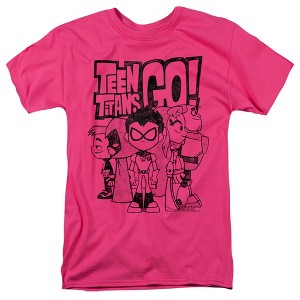 Teen Titans Go Team Up Adult T-Shirt - 1 of 4