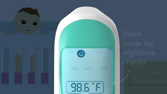 Frida Baby 3-in-1 Ear and Forehead Infrared Thermometer, 2 of 9, play video