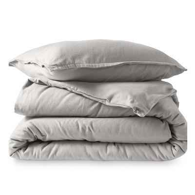 Cotton Flannel Duvet Cover & Sham Set by Bare Home