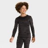 Kids' Halloween Bats Long Sleeve Snuggly Soft Pajama Set - Cat & Jack™ Gray - 3 of 4