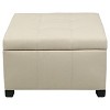 Cortez Fabric Storage Ottoman: Christopher Knight Home Bench & Footstool with Interior Space - 2 of 4
