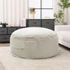 FONTOI Bean Bag Chair for Adults, Foam Filled Furniture with Soft Removable Cover, Comfy Kids Sofa for Living Room Bedroom Dorm, Gray, 48"*25.9"*48" - 2 of 4
