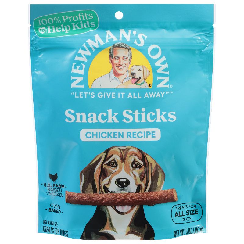 Newman&#39;s Own Chicken Recipe Snack Sticks Dog Treat - 5oz, 1 of 11