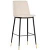TOV Furniture Evora Velvet Counter Stool - Set of 2 Grey 20.3"W x 18.1"D x 37.4"H - 3 of 4