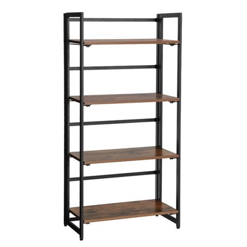 VASAGLE Ladder Shelf, 4-Tier Home Office Bookshelf, Freestanding Storage Shelves