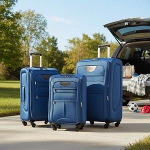 Merax Expandable Softside Luggage 3-Piece Spinner Set with TSA Lock - 1 of 4
