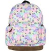 Intimo Narwhal Backpack Unicorn Of The Sea Whale Allover Design Travel Daypack Bag Multicolored - 2 of 4