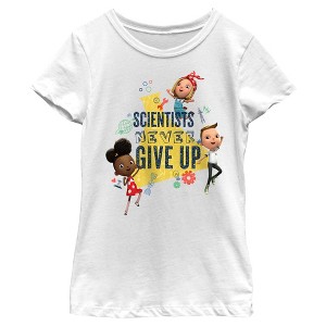 Girl's Ada Twist, Scientist Never Give Up T-Shirt - 1 of 4